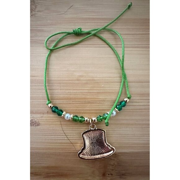 St Patricks Day Knotted String Beaded Bracelet Anklet Leprechaun Hat Sha… - Picture 10 of 10